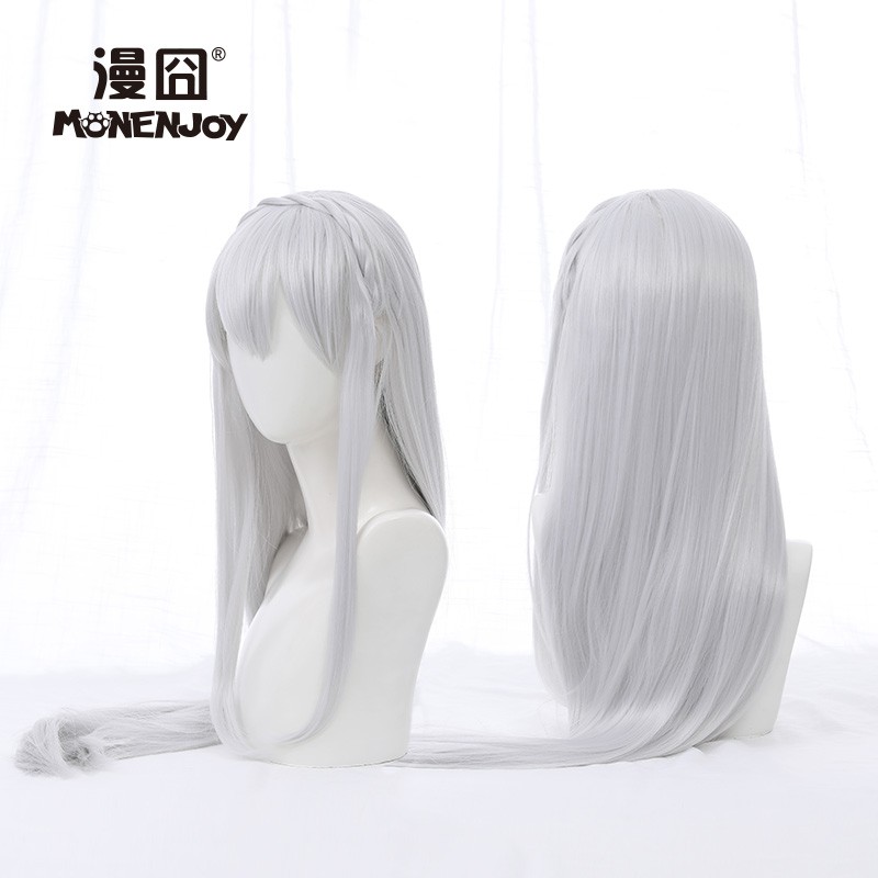 white long cosplay wig