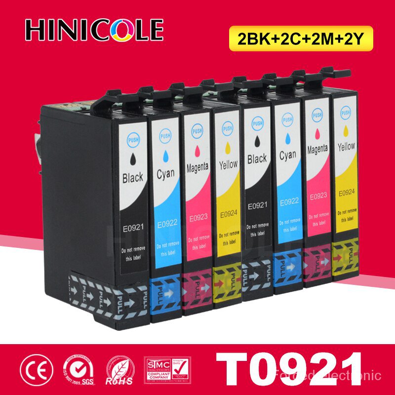 8 Pcs Compatible For Epson 92 92n T0921n T0924n Ink Cartridge For Epson Stylus C91 Cx4300 T26 T27 Shopee Philippines