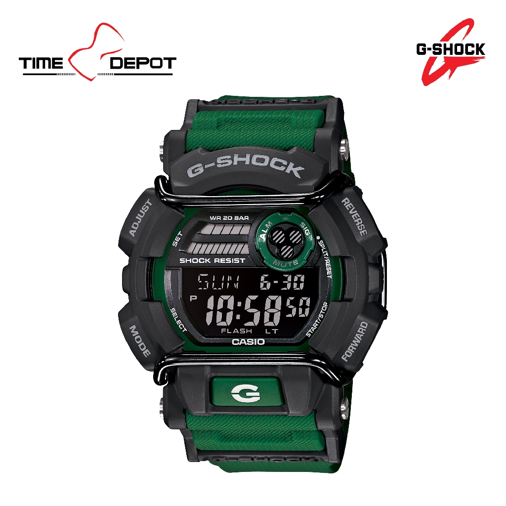 g shock watch green strap