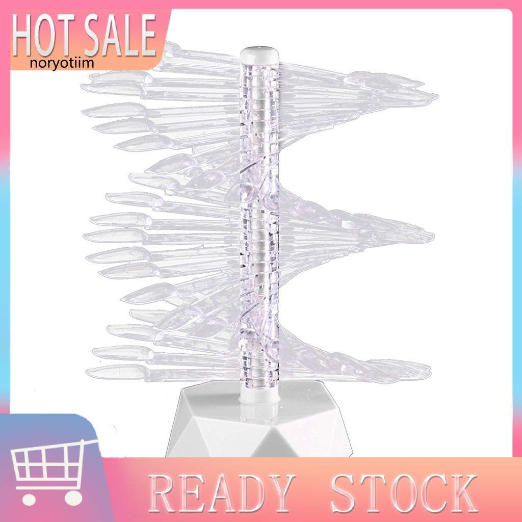NOR Acrylic Nail Display Stand Clear False Spiral Fake Nail Display