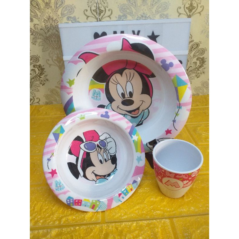 minnie plate set