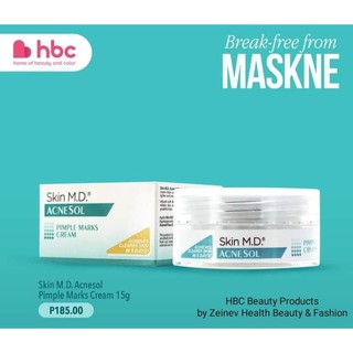 Skin Md Acnesol Soap Cream Toner And Spot Corrector Gel Hbc For Acne Old Hortaleza Md Shopee Philippines