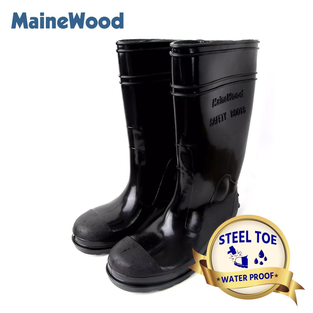 mens steel toe rain boots