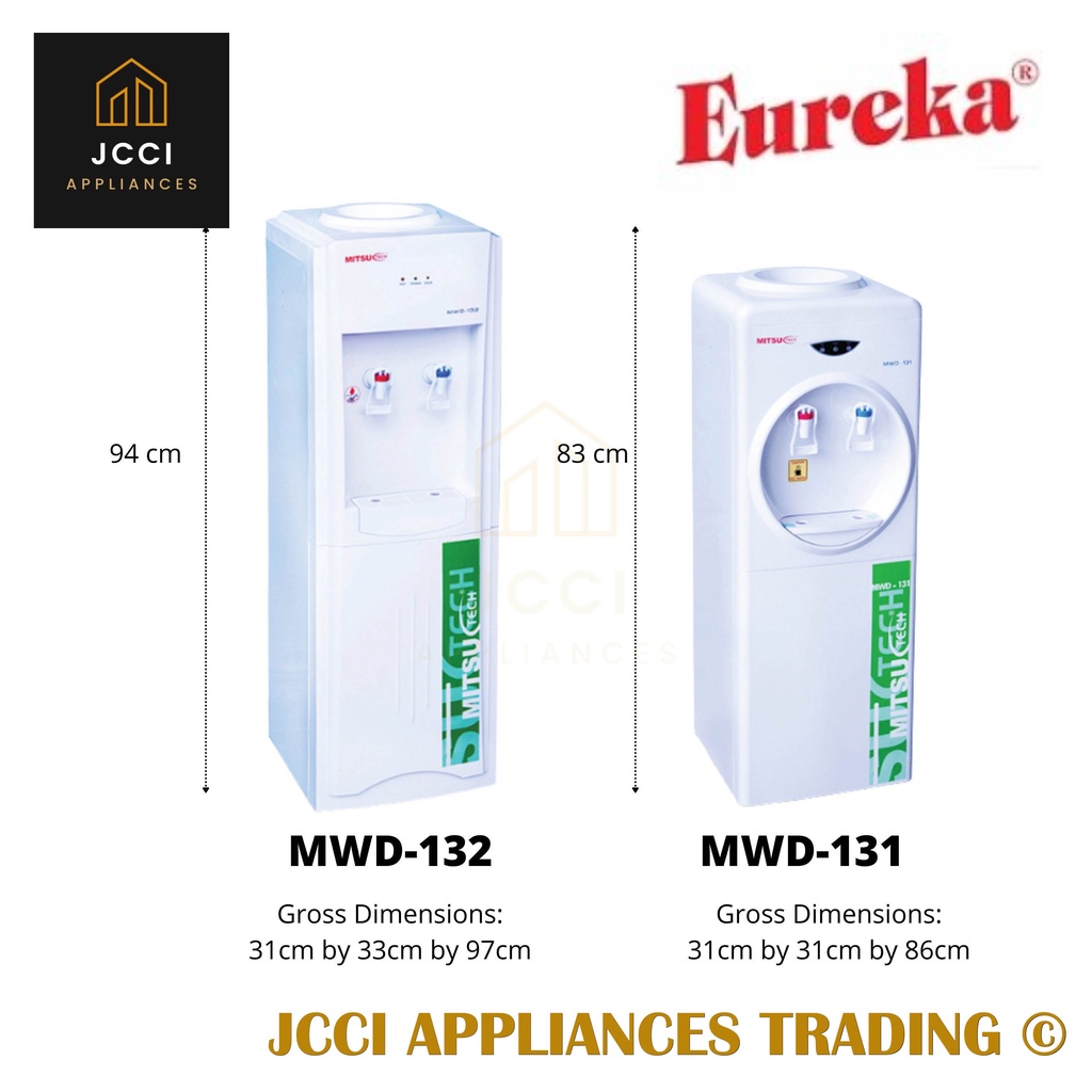 Eureka Hot and Cold Water Dispenser with Powerful Compressor (MWD132) Shopee Philippines