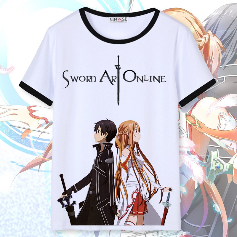 ▩▫Sword Art Online Anime T-shirt for men and women short sleeve summer  Two-dimensional half-sleeved | Shopee Philippines