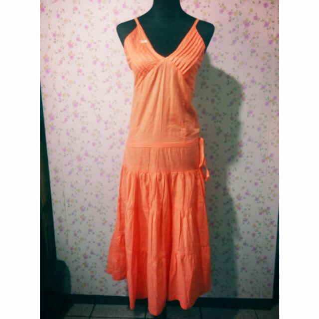 orange dress summer
