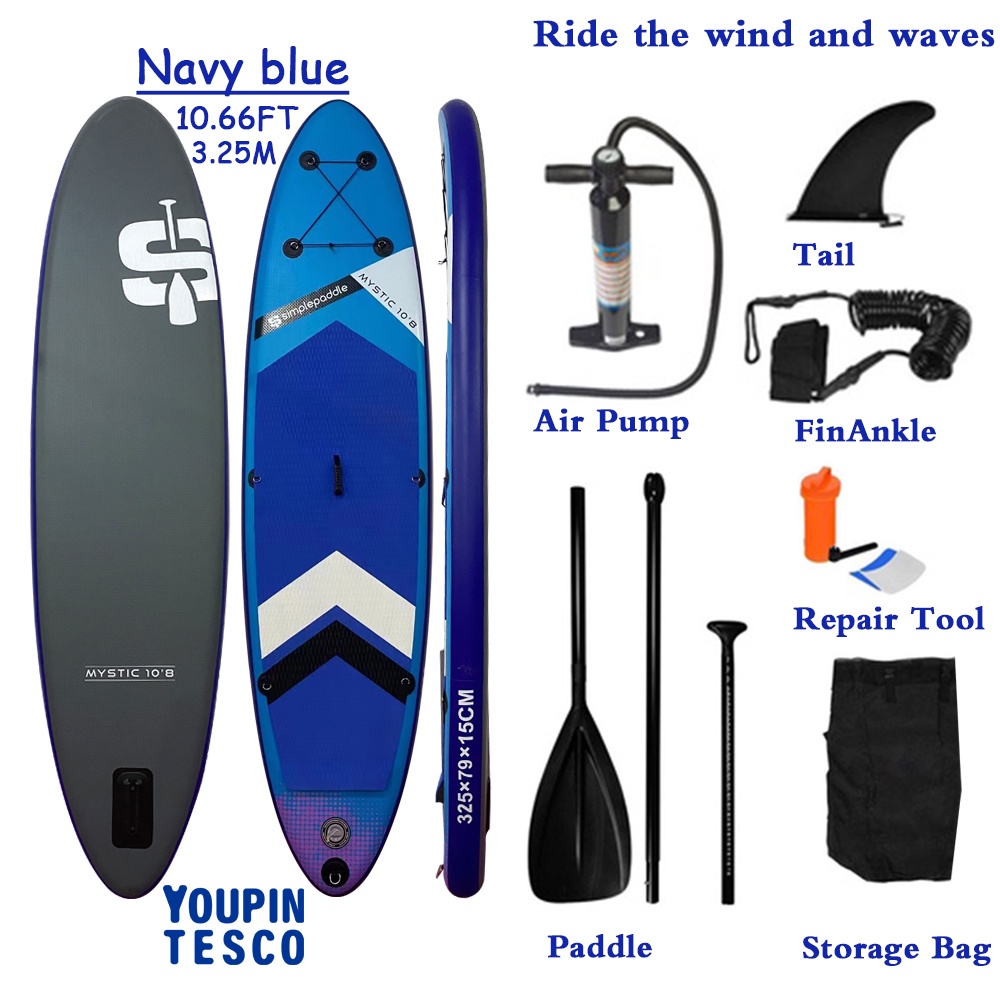 3.25M Surfboard Stand Up Paddle Board With SUP Tote Bag Skid Deck