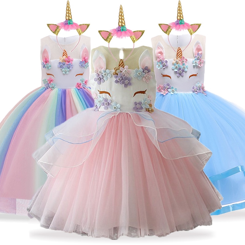 unicorn dress for 9 year old