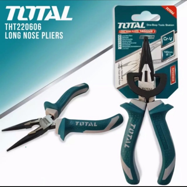 Total THT220606 Long Nose Pliers 6” Black | Shopee Philippines