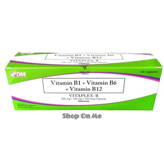 VITAPLEX B Vitamin b complex Vitaplex B1+B6+B12 100 capsules vitaplex b neurobion SvVd