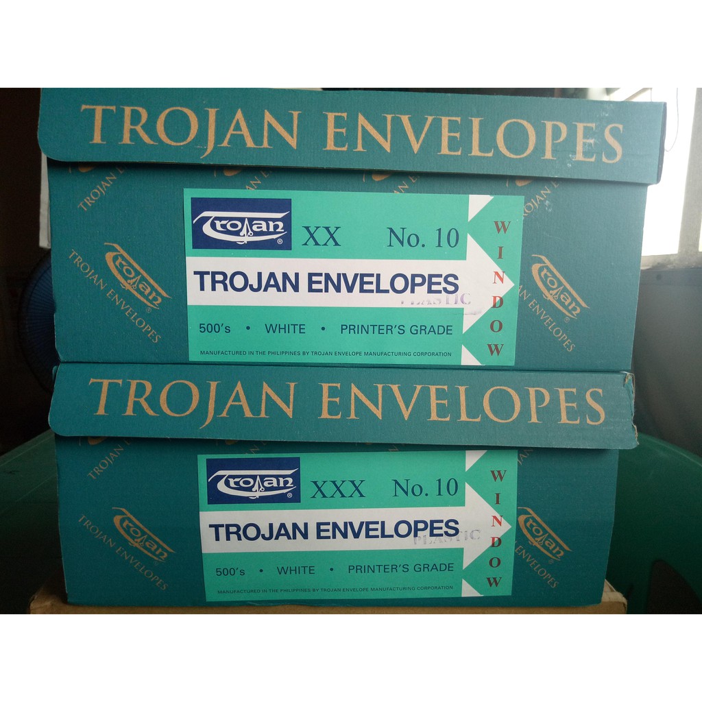 Trojan Window Envelope Long 10xx & 10xxx Shopee Philippines