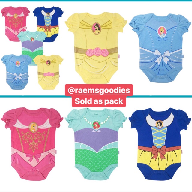disney princess baby onesie