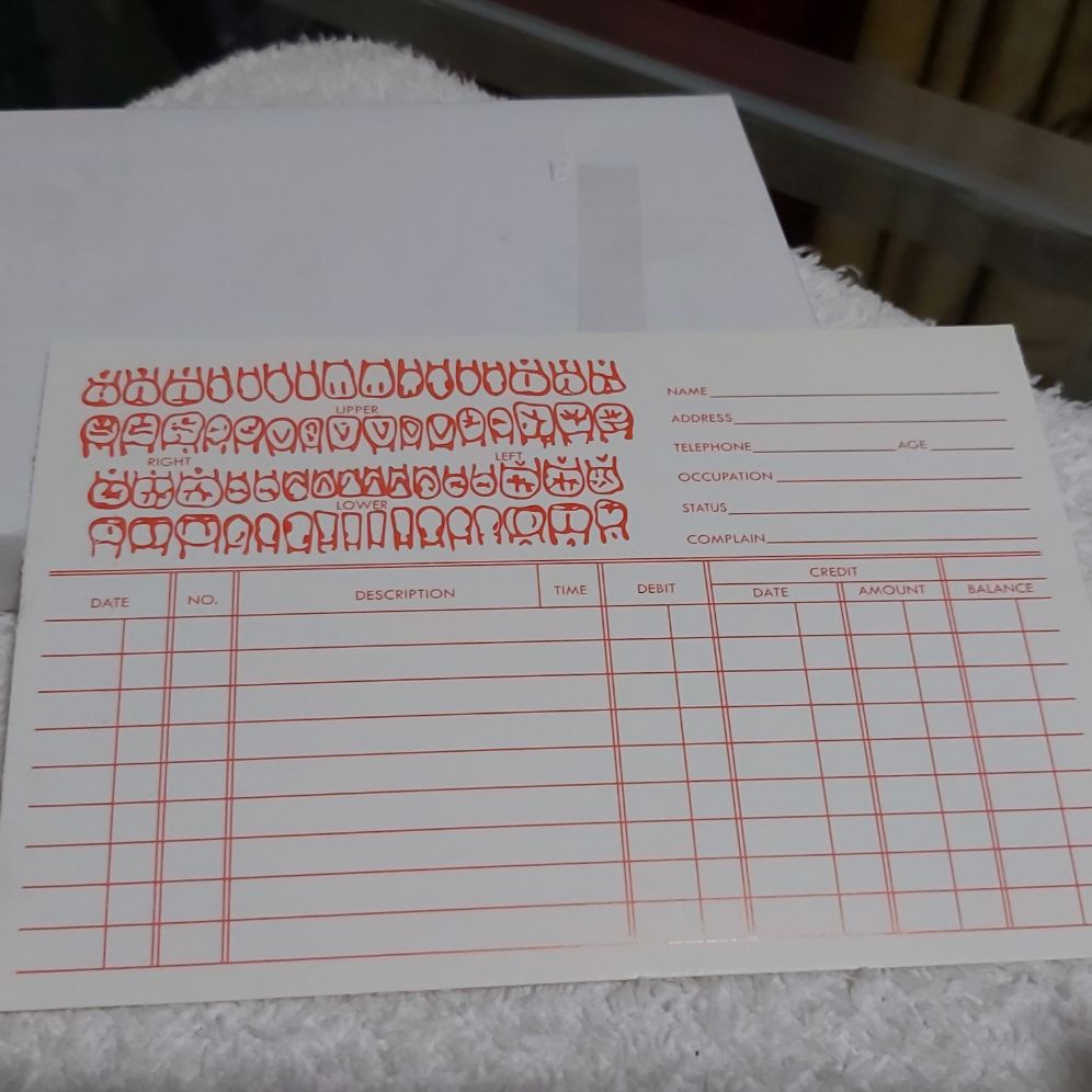 Dental Patient Record wnw Shopee Philippines