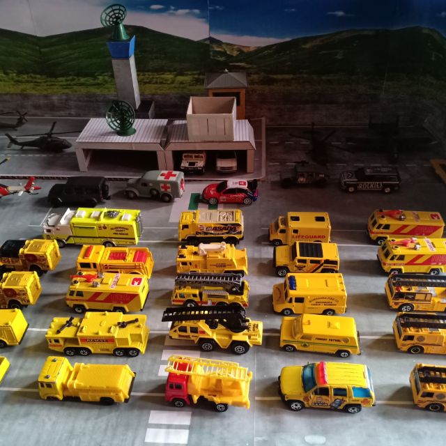 yellow fire truck toy