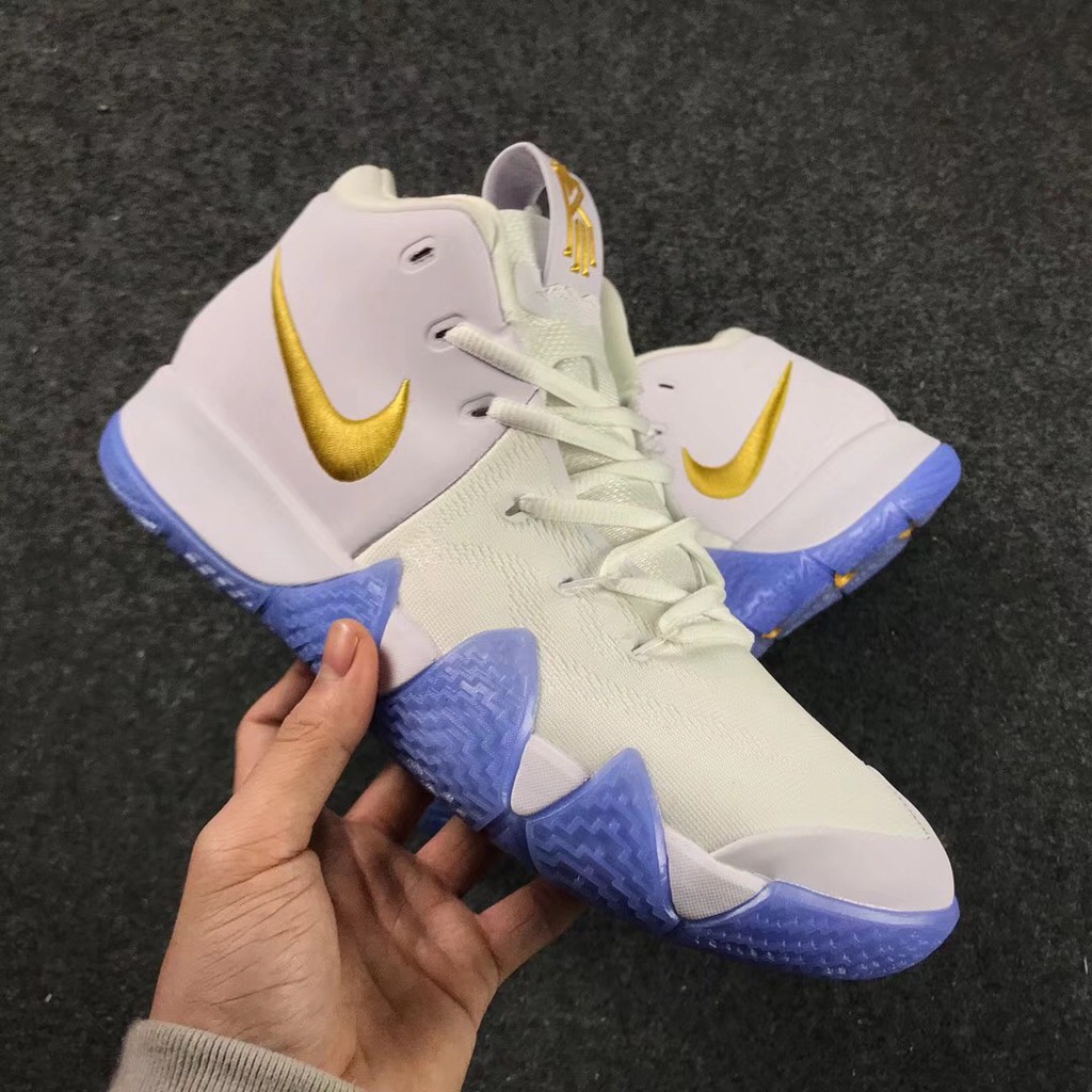 kyrie 4 white gold