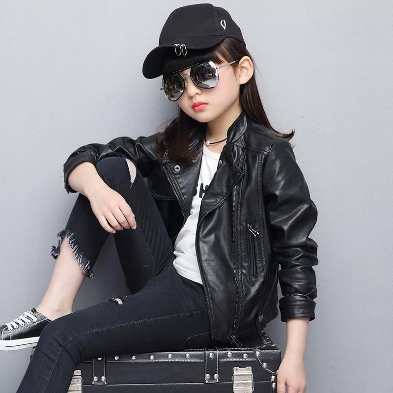 baby girl biker jacket