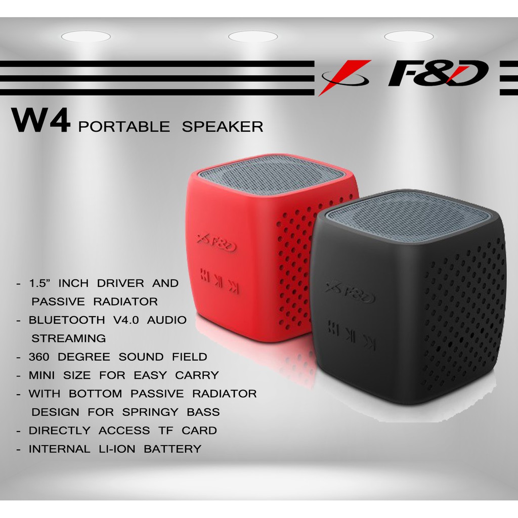 f&d w4 3 w portable bluetooth speaker