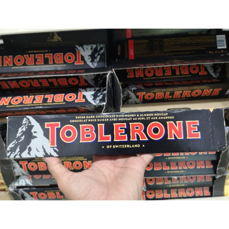 large dark chocolate toblerone