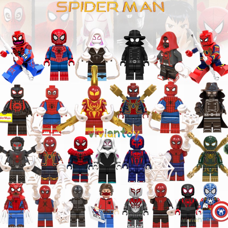 lego spiderman minifigure