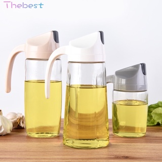 630ml Portable Kitchen Glass Oil Can & Cruet Bottle Condiment Dispenser Storage Tank