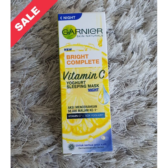 Garnier Bright Complete Night Cream Yogurt Sleeping Mask Night Cream