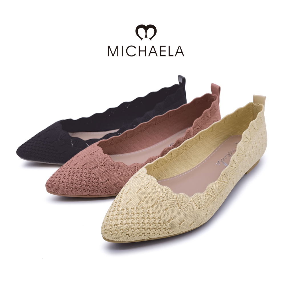 MICHAELA Flat Shoes for Women Fashion Korean Pointed Flat Sandals