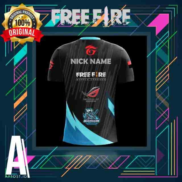 Jersey T Shirt Gaming Free Fire Can Custom Jersey Gaming Ff Ml Latest Pubg Free Nick Name Shopee Philippines