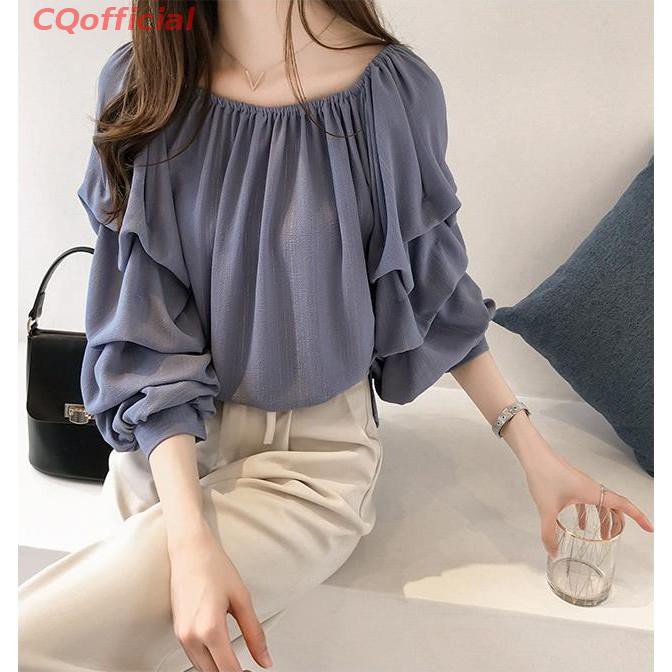 korean chiffon tops