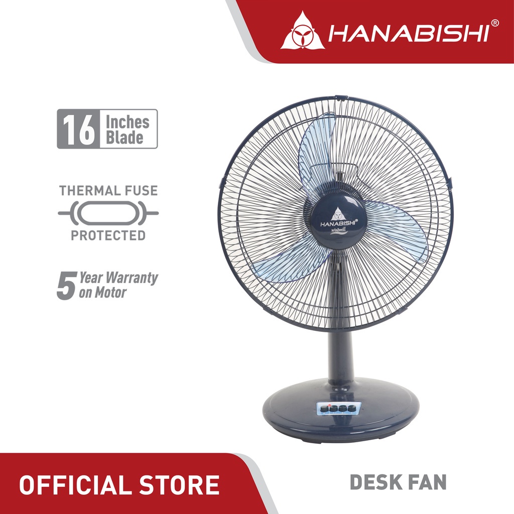 Hanabishi windmill 16 inches desk fan (16df) Shopee Philippines
