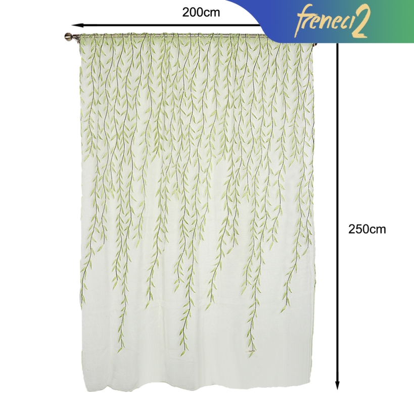 white curtain scarf