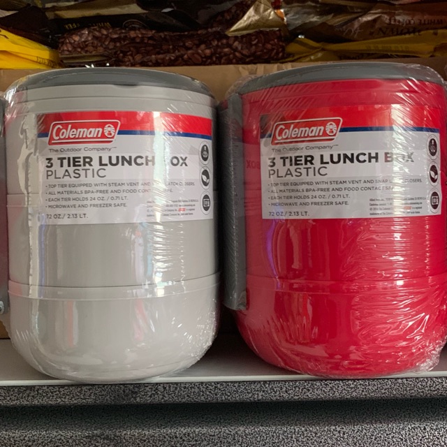 coleman 3 tier lunch box