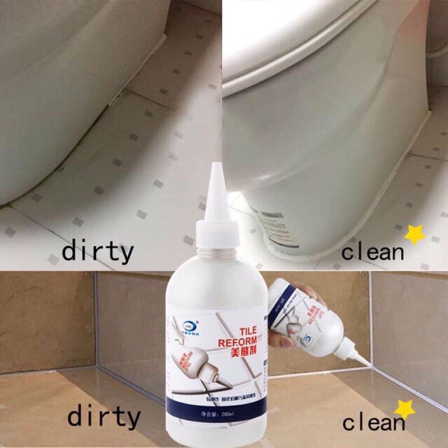 Floor Seam Gap Waterproof Bathtub Reform Of Tile Grout Lines Tile Repair Glue 280ml Shopee Philippines