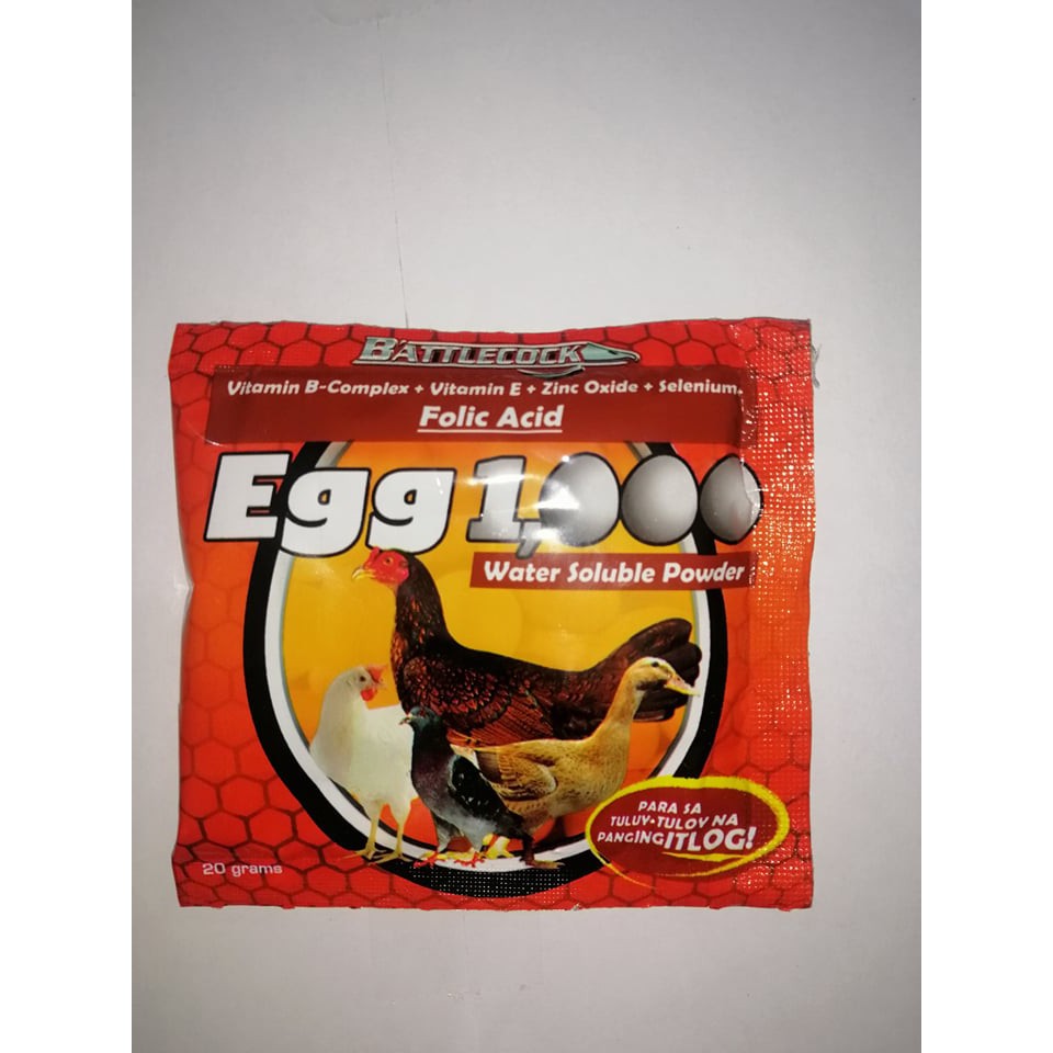 Egg 1000 for gamefowl (sachet 20g) | Shopee Philippines