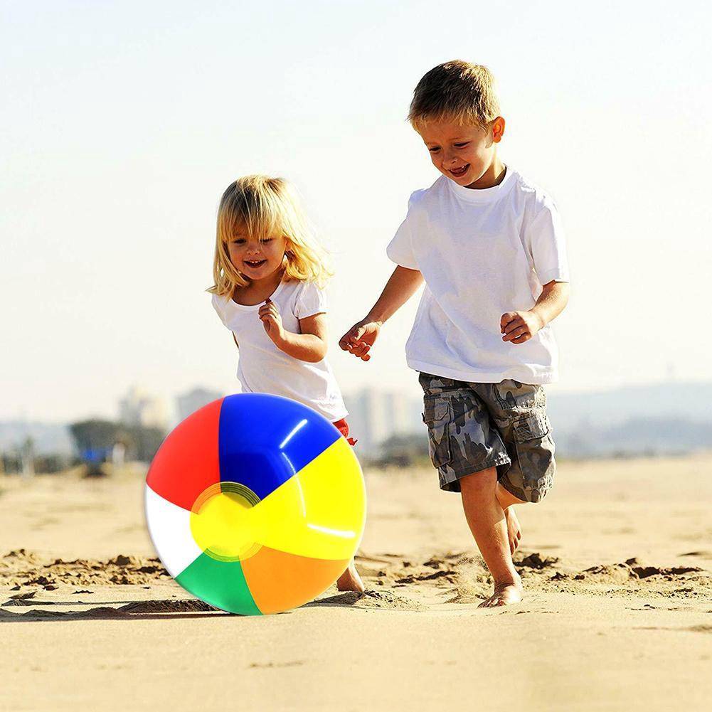 playing with beach ball