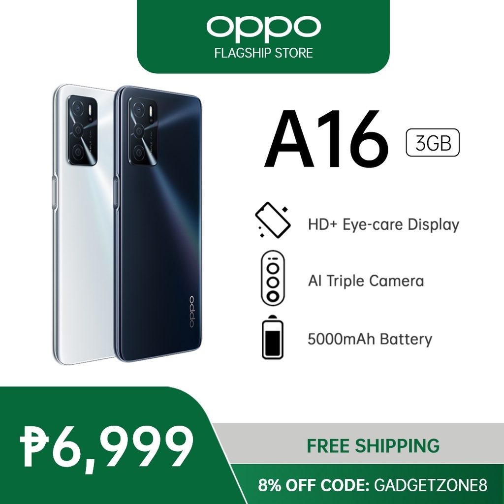 OPPO A16 3+32GB | 13MP AI Triple Camera | 6.5