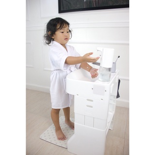 Soigne Kids WashBrush Training Working Kids Sink with Real Water & Functional Drain Pot Kids Faucet #8