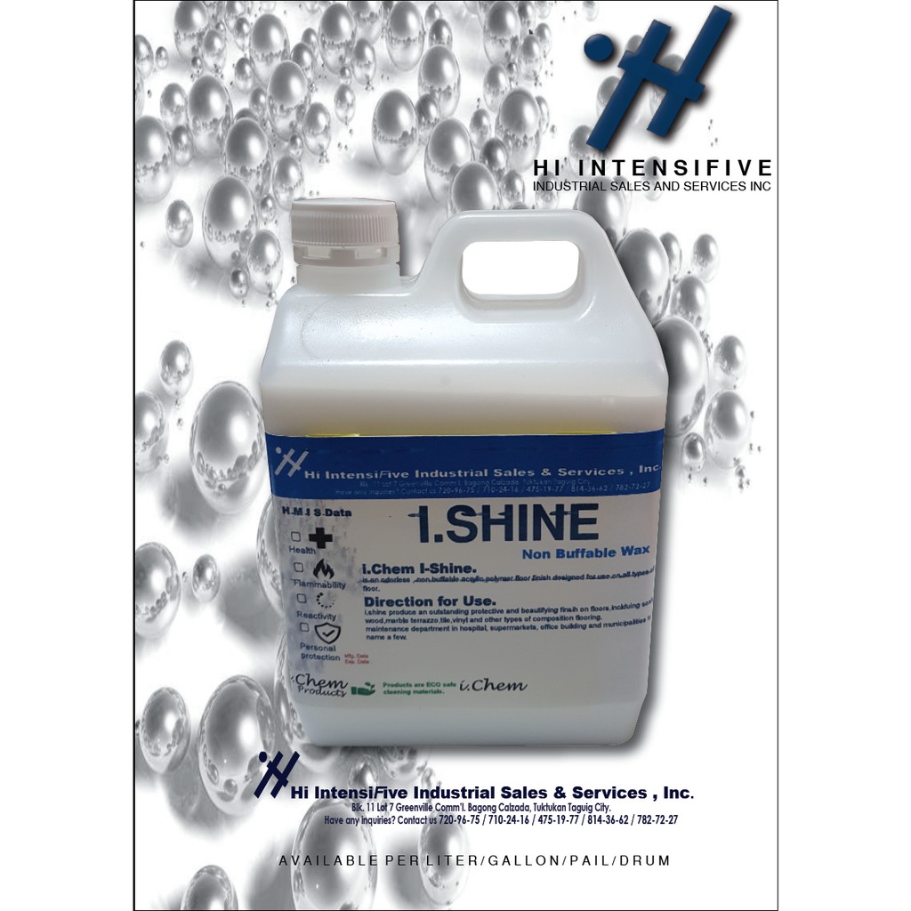 Non Buffable Wax 1 Liter Hi Intensifive Products Shopee