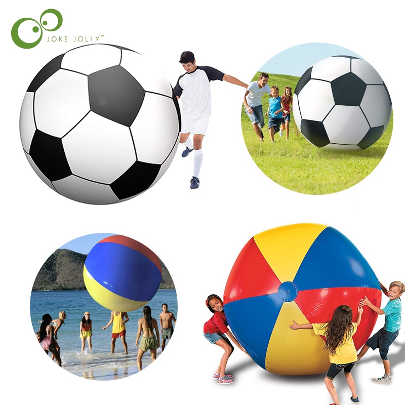 Color Inflatable Beach Ball Pool Toy for Kids Adults Beach Big Football