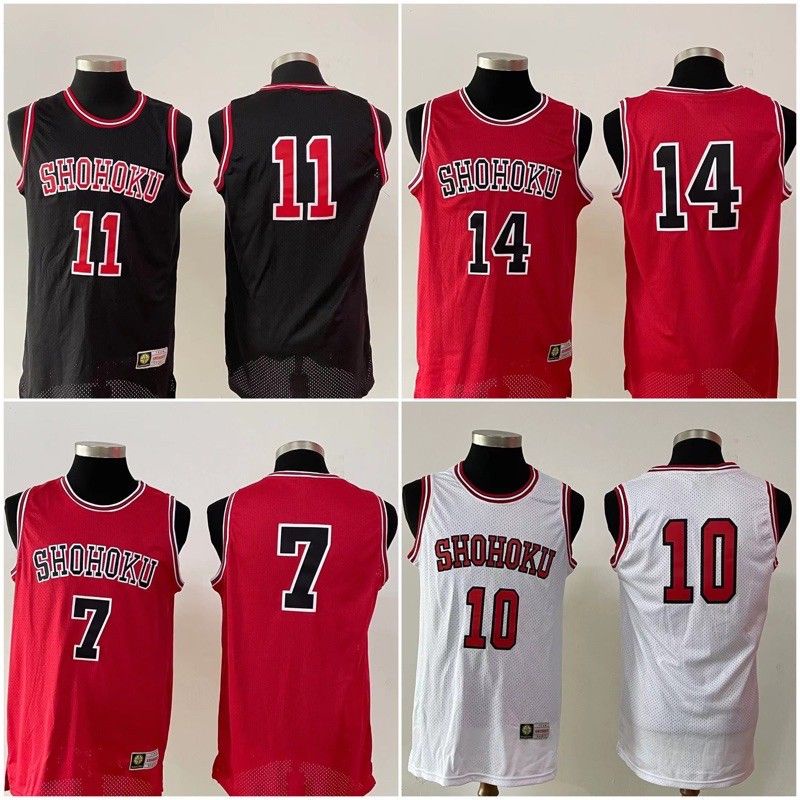 Anime Slamdunk Shohoku Ryonan High School Basketball Jersey 