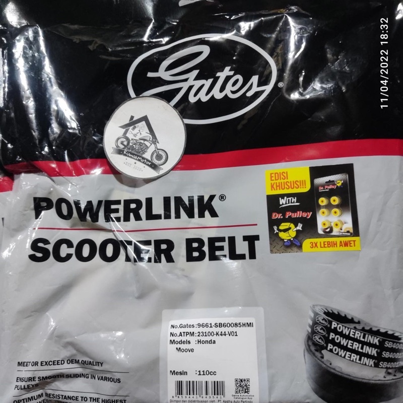 Beat ESP VANBELT + Roll DR. PULLEY FANBELT VAN BELT GATES V BELT VBELT