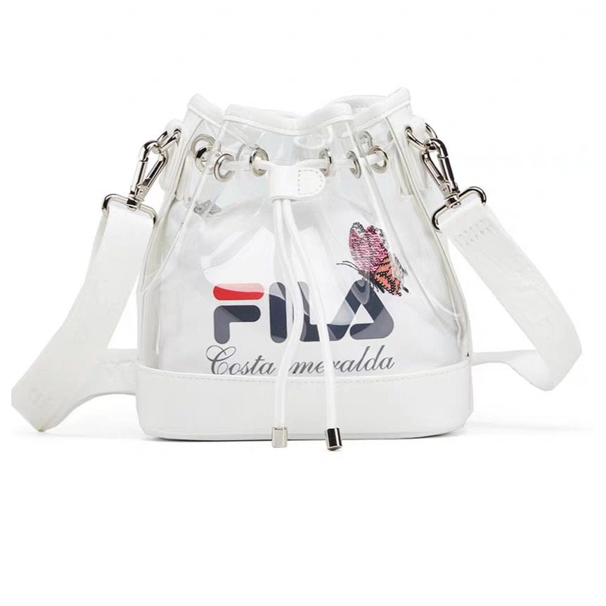 transparent bucket bag