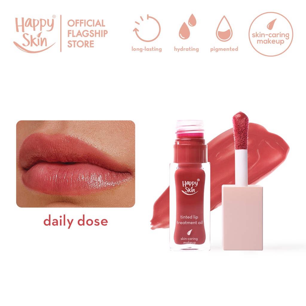 Happy Skin Second Skin Tinted Lip Treatment Oil in Daily Dose Shopee Philippines