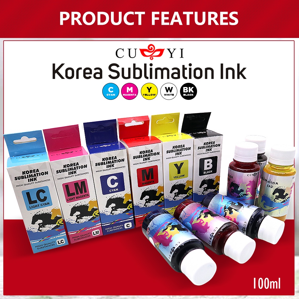 100ml CUYI Korea Sublimation Ink for Epson Modified Printer for