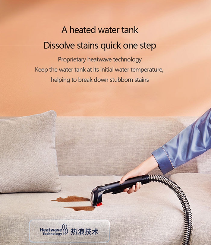 Bissell Household Handheld Steam Cleaner Sofa Carpet Curtain Car Vacuum