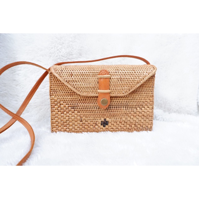 RATTAN BAG FROM BALI - ENVELOPE STYLE | Shopee Philippines