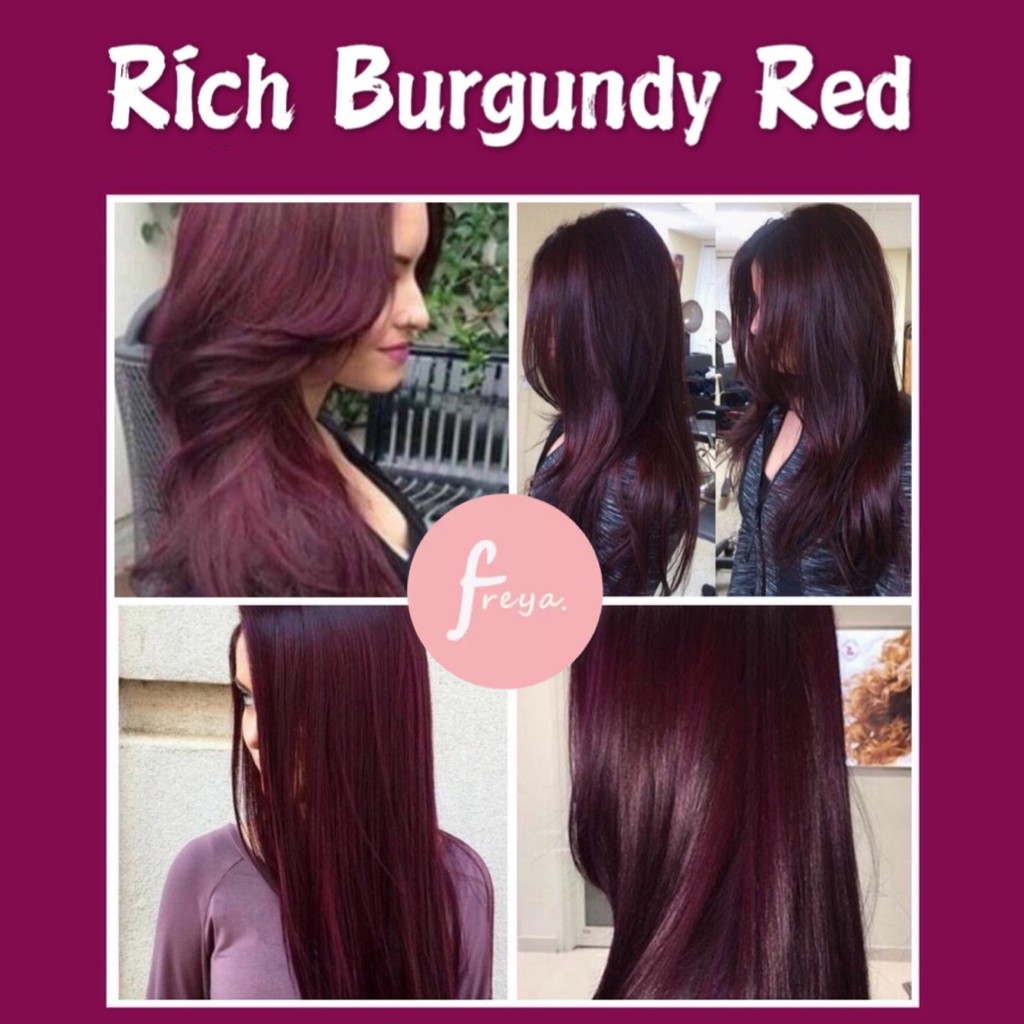 Rich Burgundy Red Permanent Hair Color Set - 6/45 Bob Keratin | Shopee  Philippines