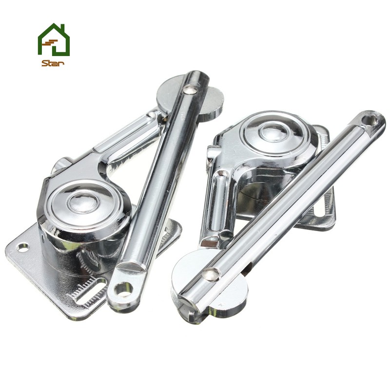 2 Lift Up Lid Support Door Stay Piston Hinge Kitchen Cupboard