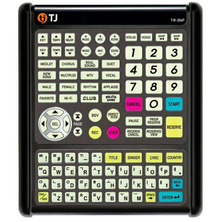 TJ Media TIR306P IR Big Keyboard Remote Control for All Models of TJ Media Karaoke Players sx