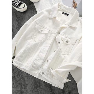 white denim shirt