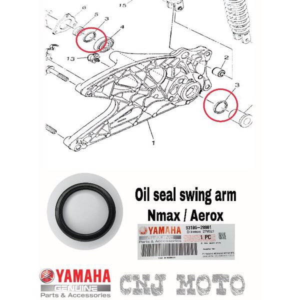 OIL SEAL NMAX V1 V2 AEROX V2 SOLD PER PIECE ( 9310628801) Shopee Philippines